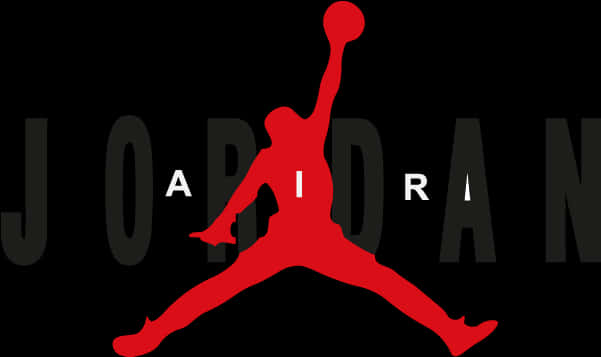 Jumpman Logo Red Silhouette PNG