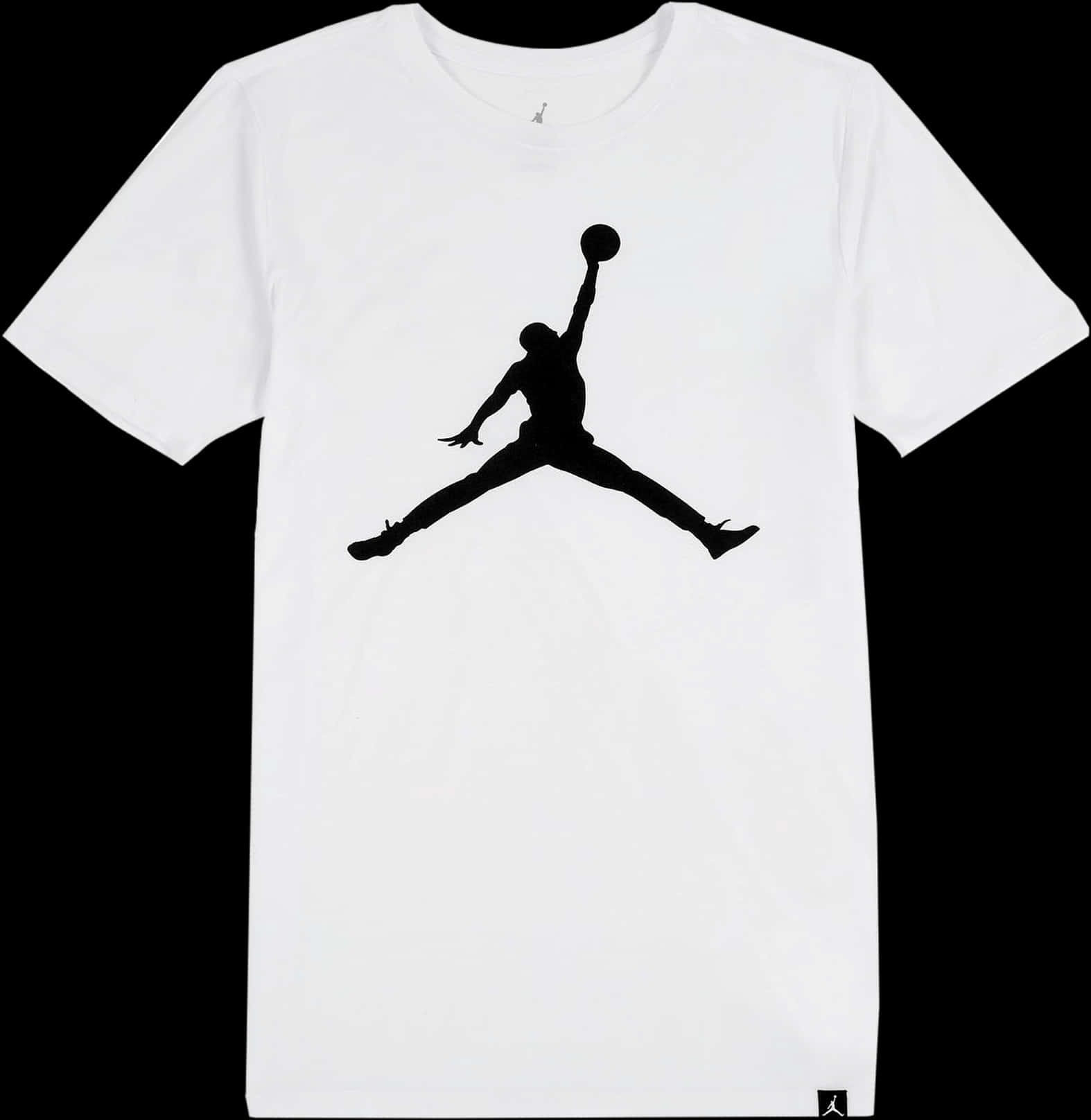 Jumpman Logoon White T Shirt PNG