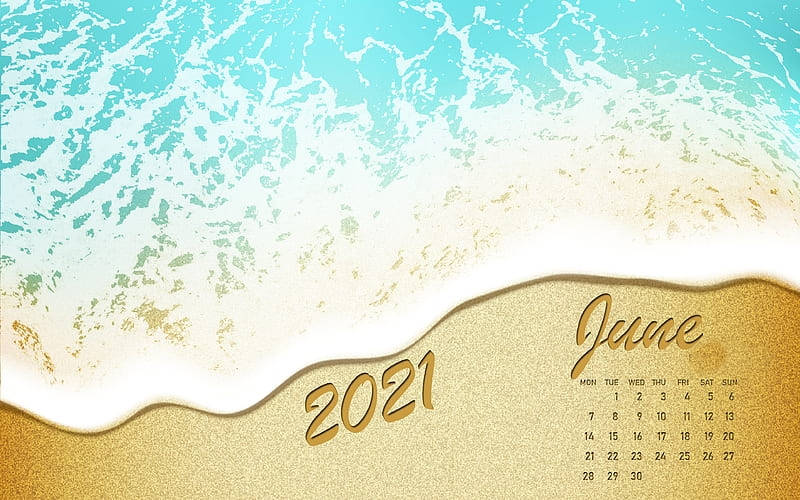 Kalenderfür Juni 2021 Wallpaper