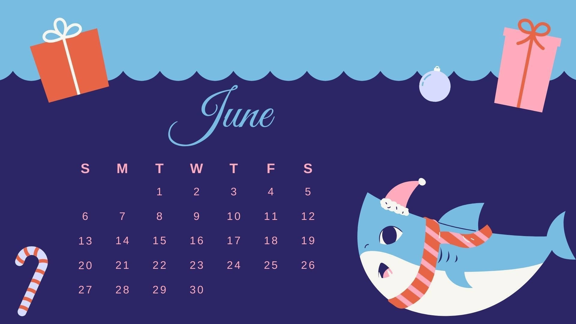 Adorable June 2021 Calendar Wallpaper