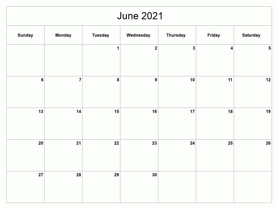 Refreshing June 2021 Calendar Wallpaper