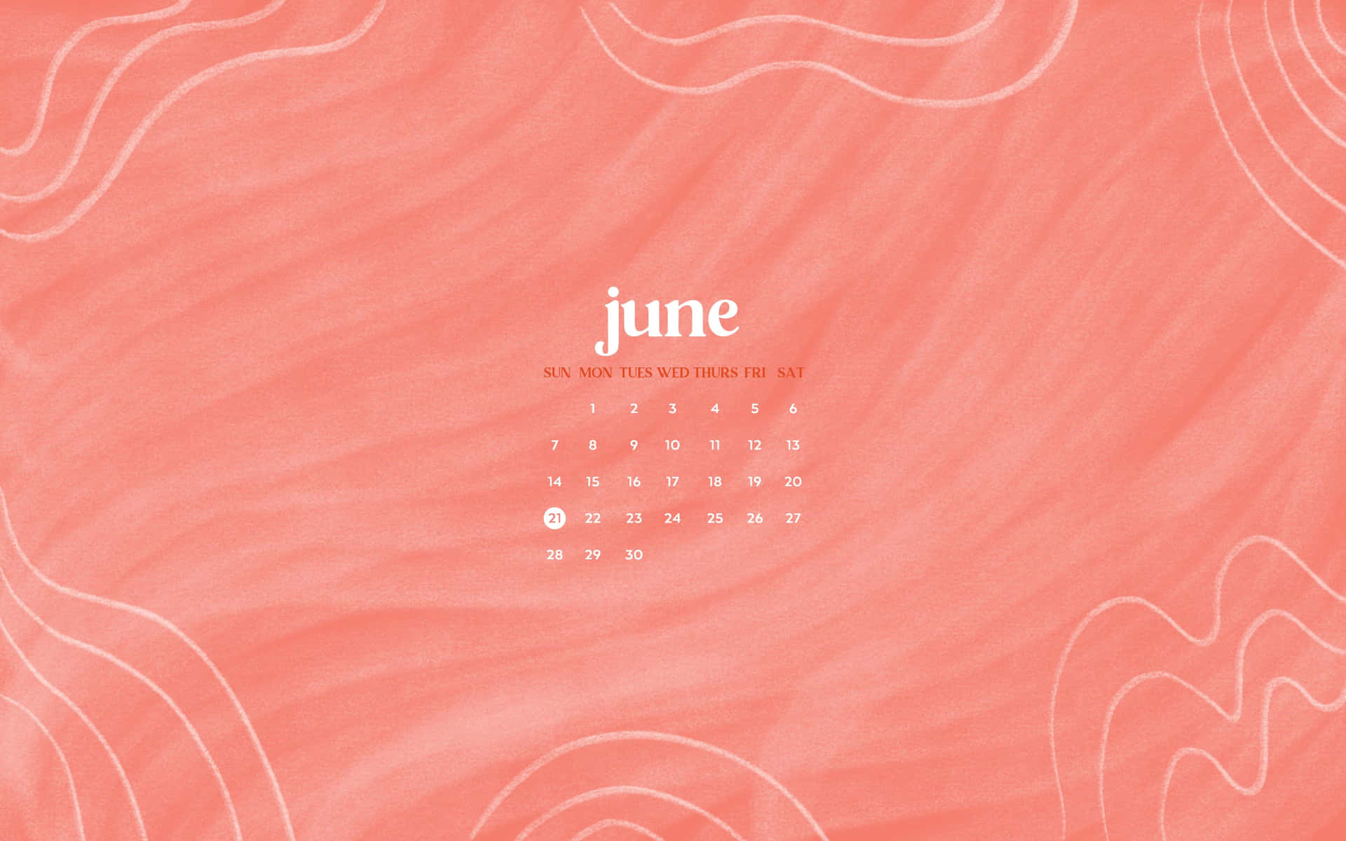 June Calendar Desktop Background Wallpaper