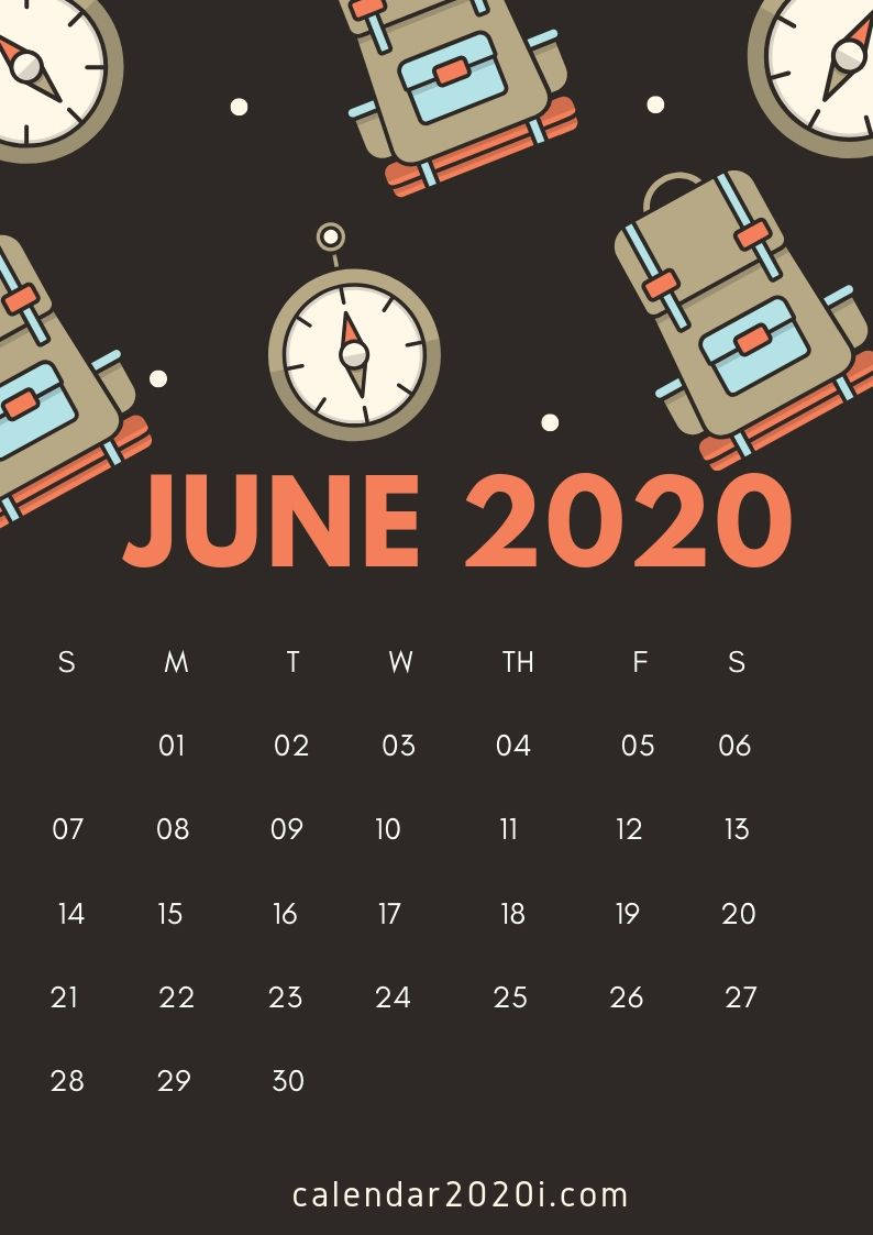 June Dark Traveler's Calendar 2020