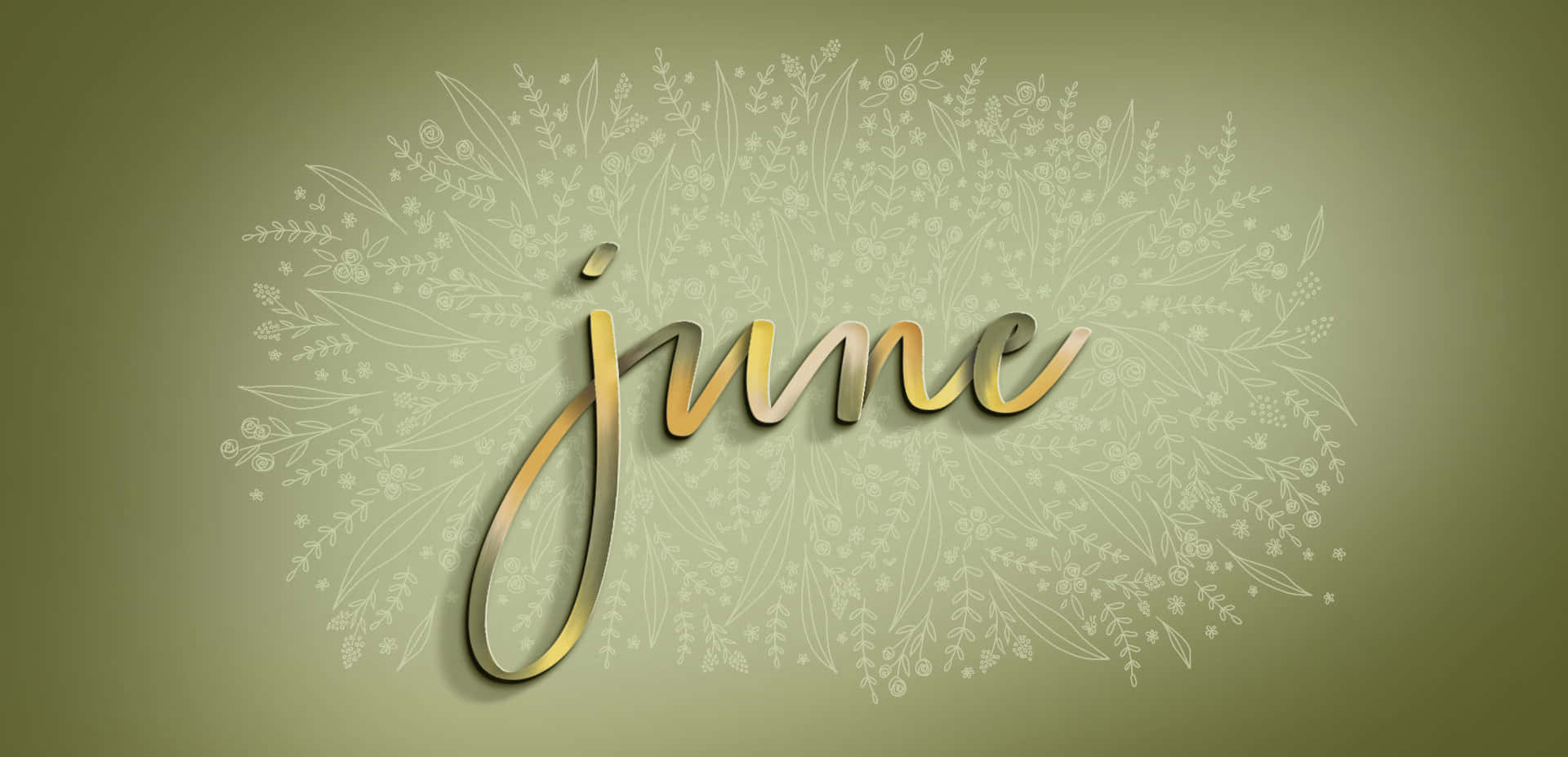 June Desktop Background Floral Design Wallpaper