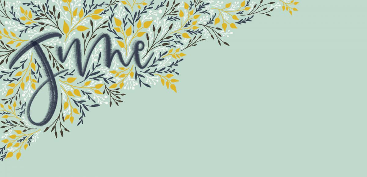 June Floral Desktop Background Wallpaper