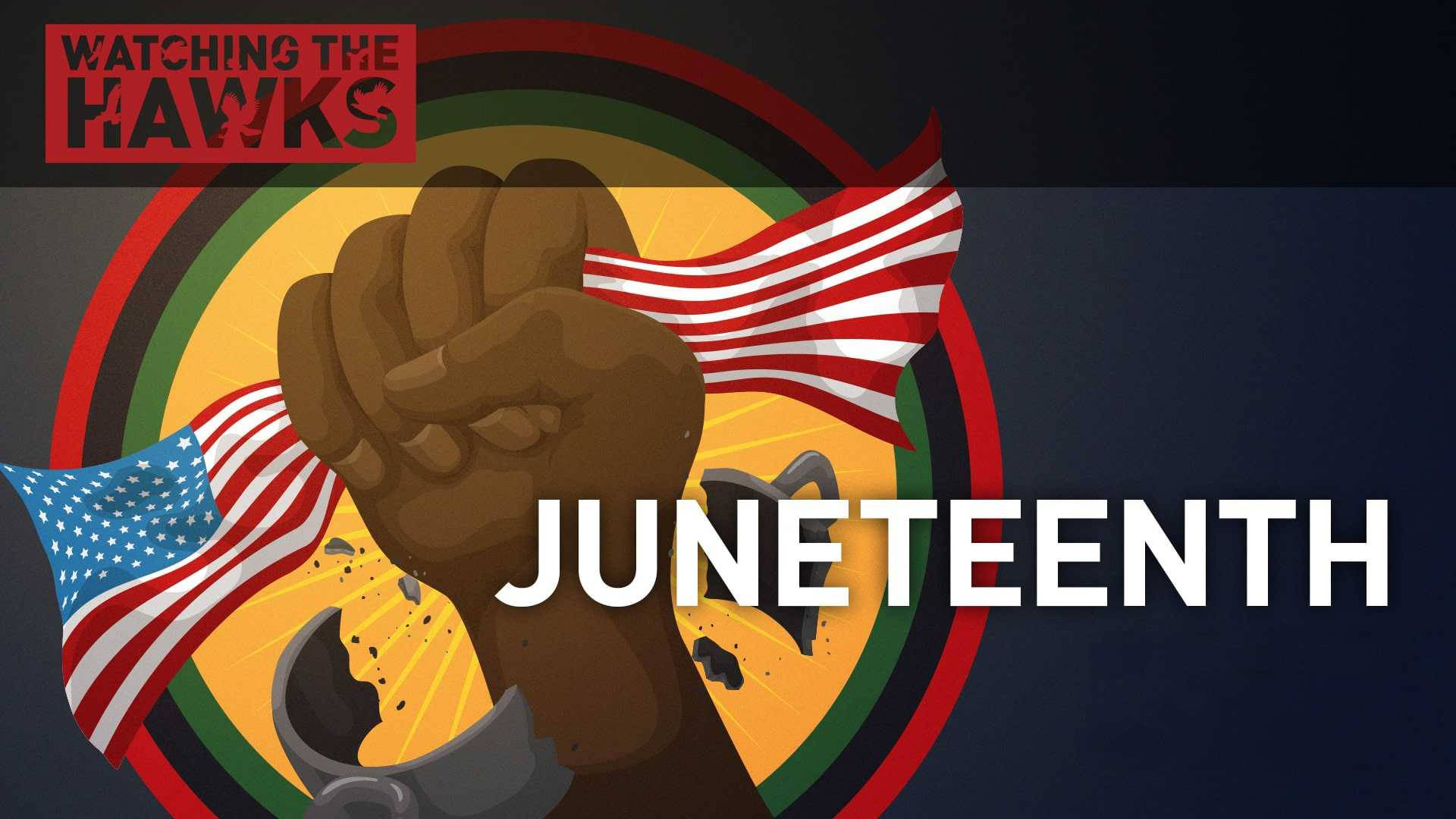 Juneteenth Closed Fist With Flag Wallpaper