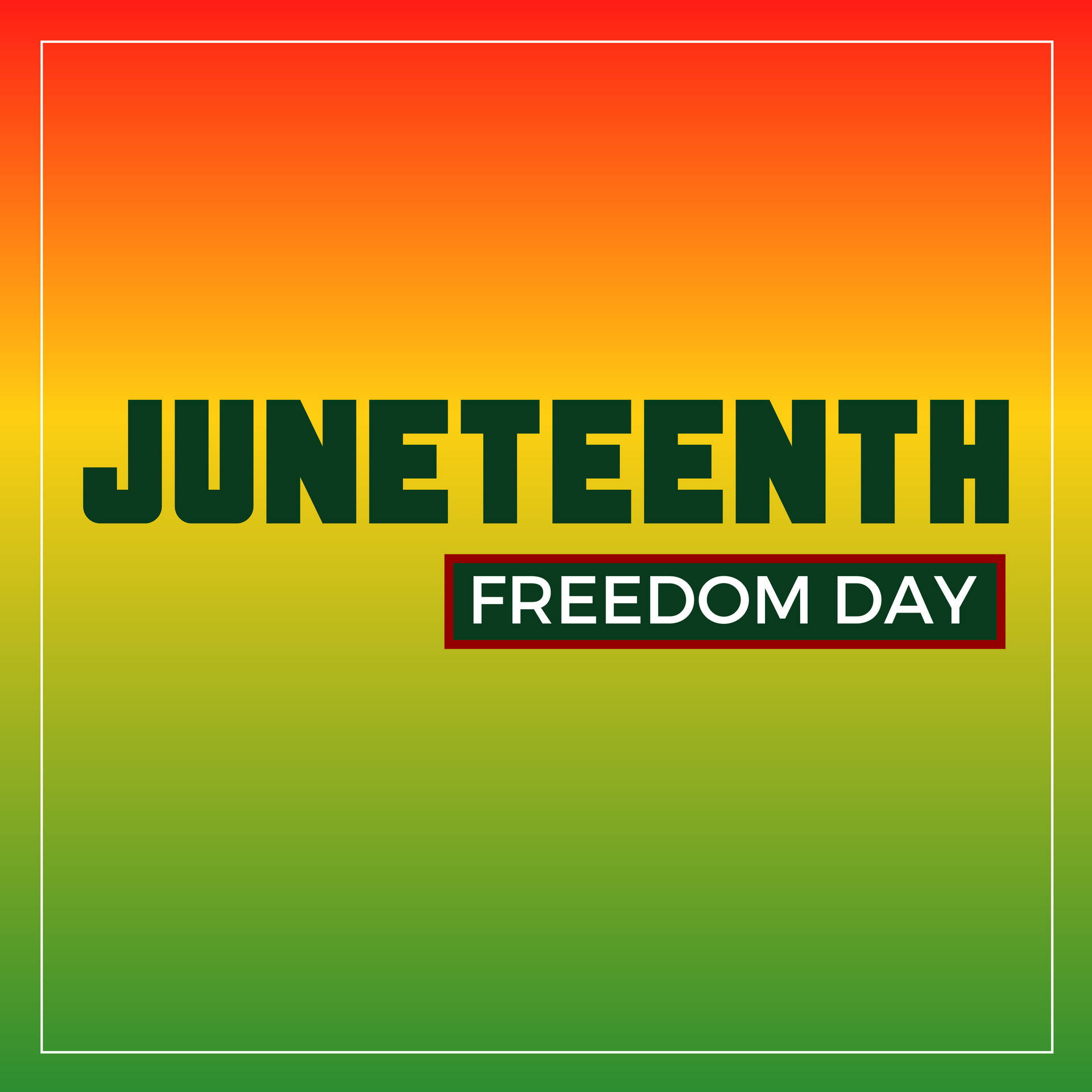Juneteenth Freedom Day Illustration Wallpaper