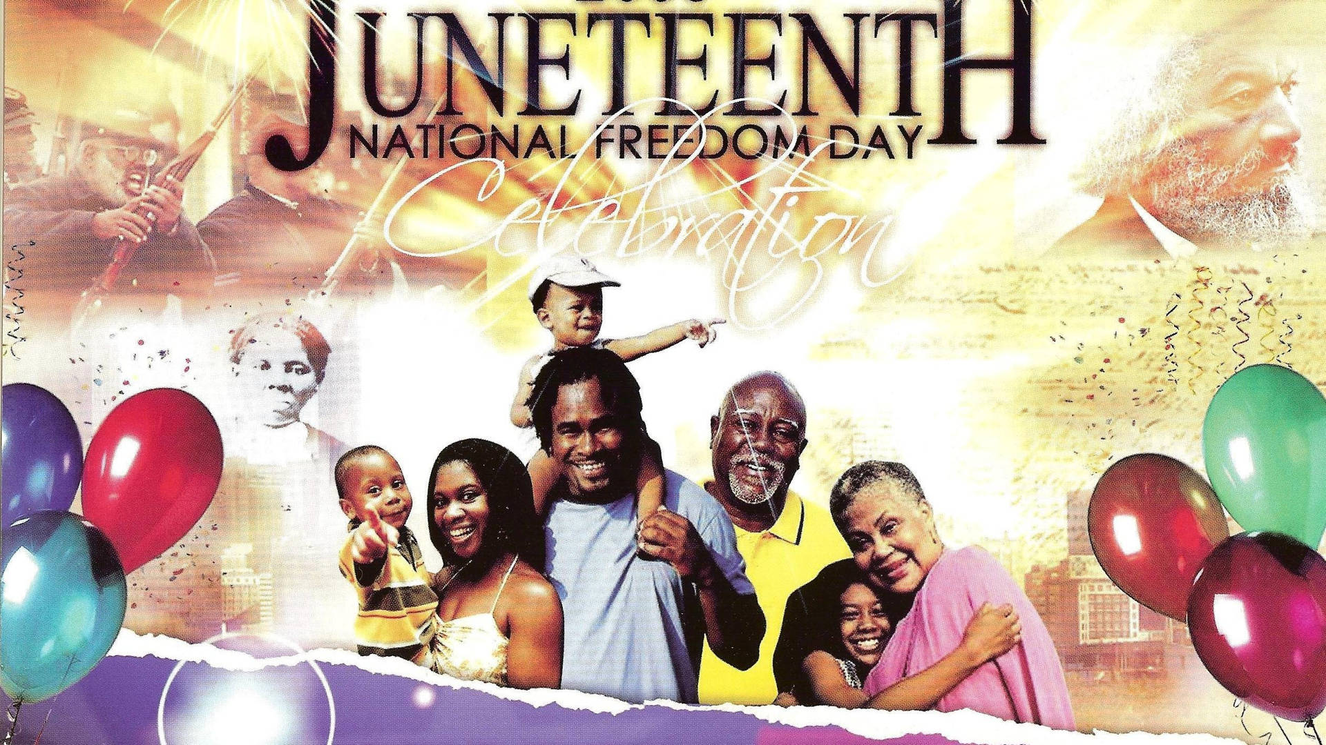 Juneteenth Happy Family Photograph Wallpaper