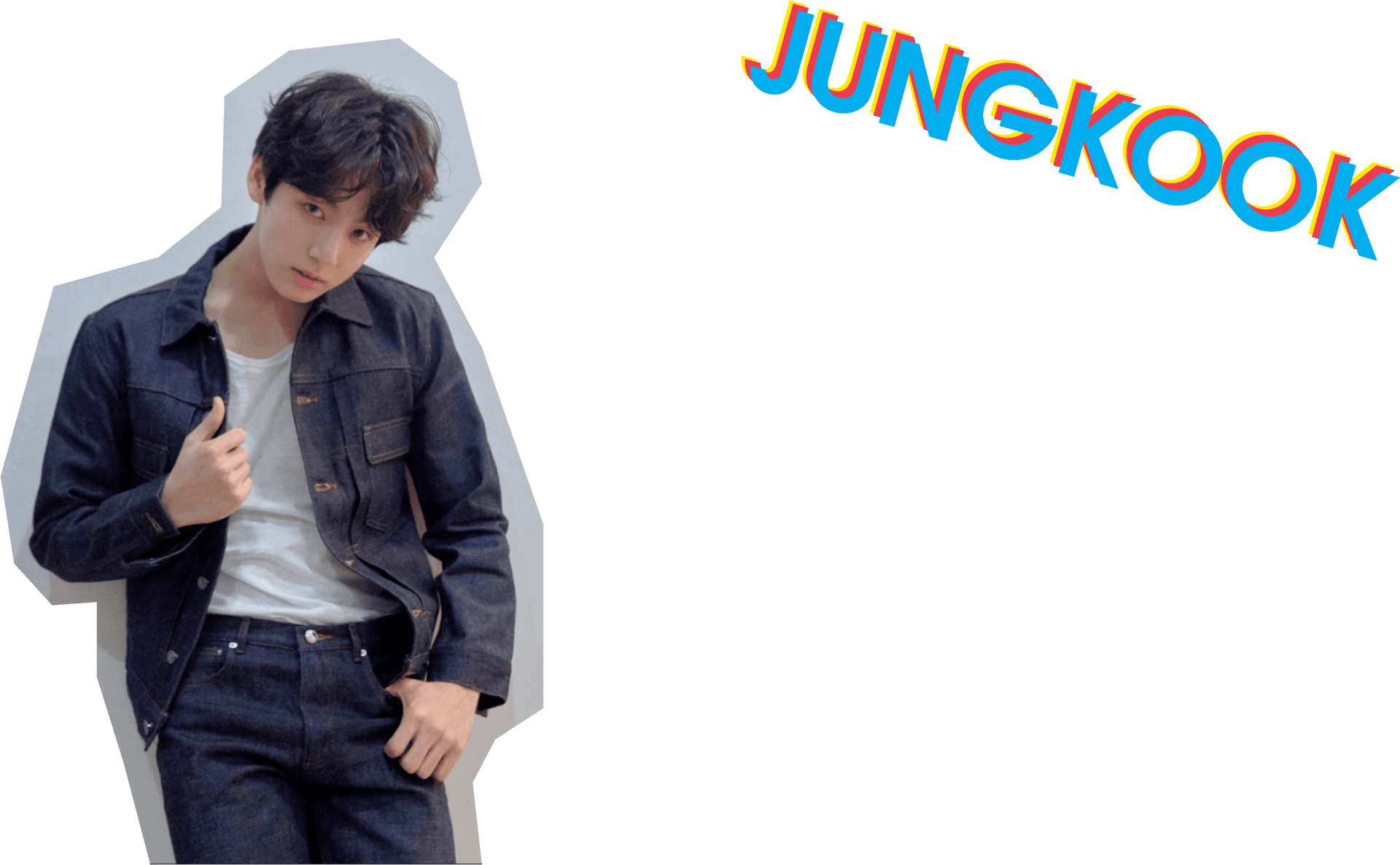 Jungkook B T S Profile Information PNG