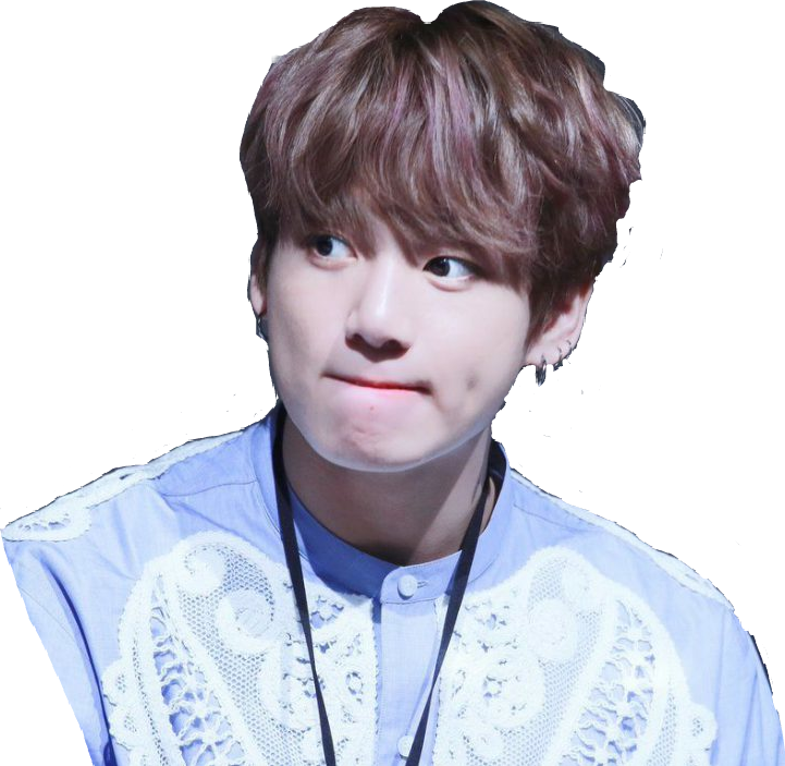 Jungkook Blue Lace Shirt PNG