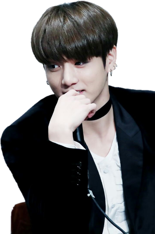 Jungkook Contemplative Glance PNG