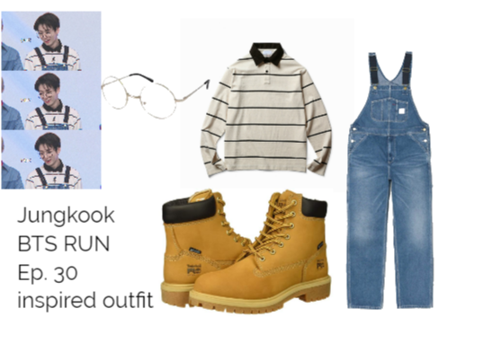 Jungkook Inspired Outfit B T S Run Ep30 PNG