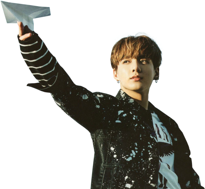 Jungkook Paper Plane Launch PNG