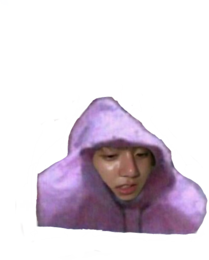 Jungkookin Purple Hoodie PNG