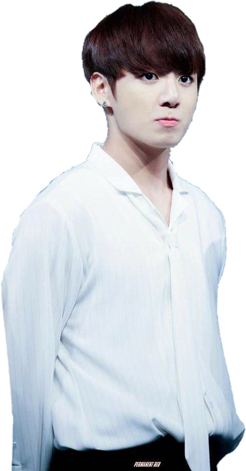 Jungkookin White Shirt PNG