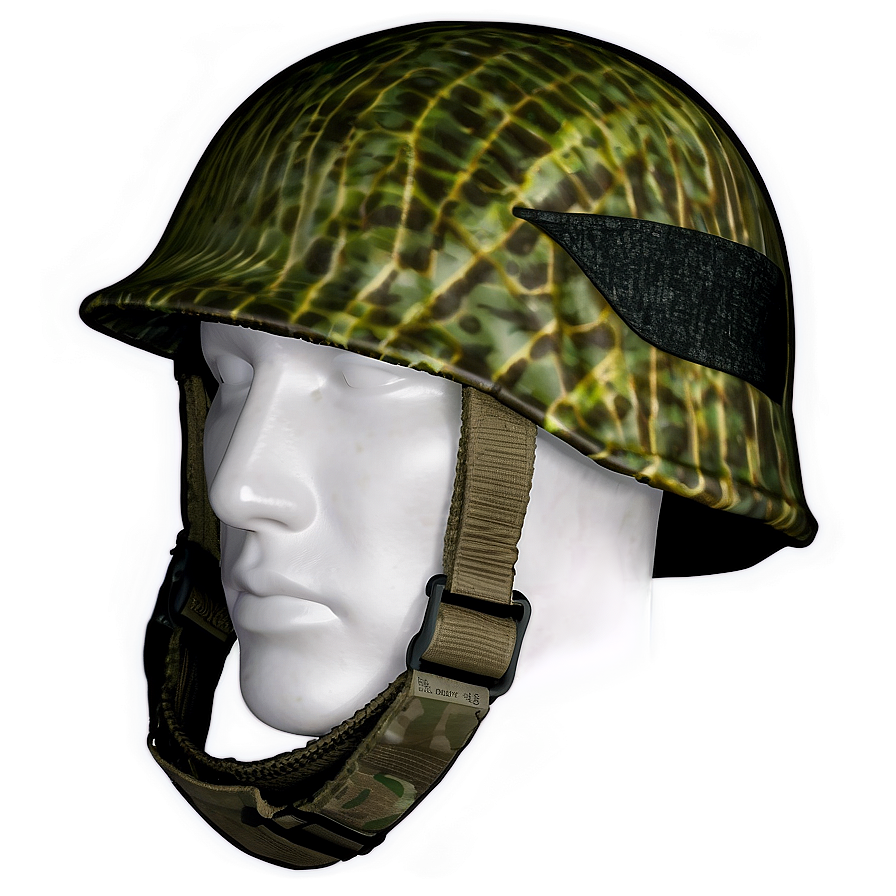 Jungle Camo Soldier Helmet Png Awi82 PNG