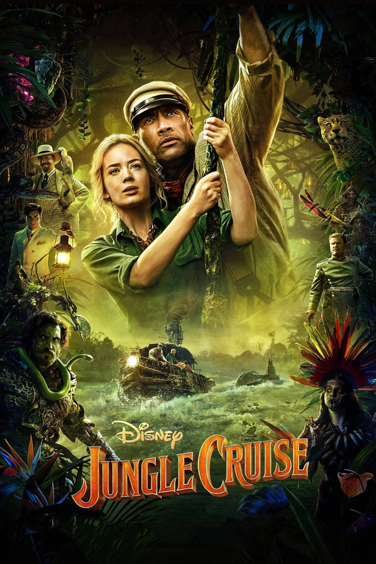 Jungle Cruise 2021 Disney Poster Background
