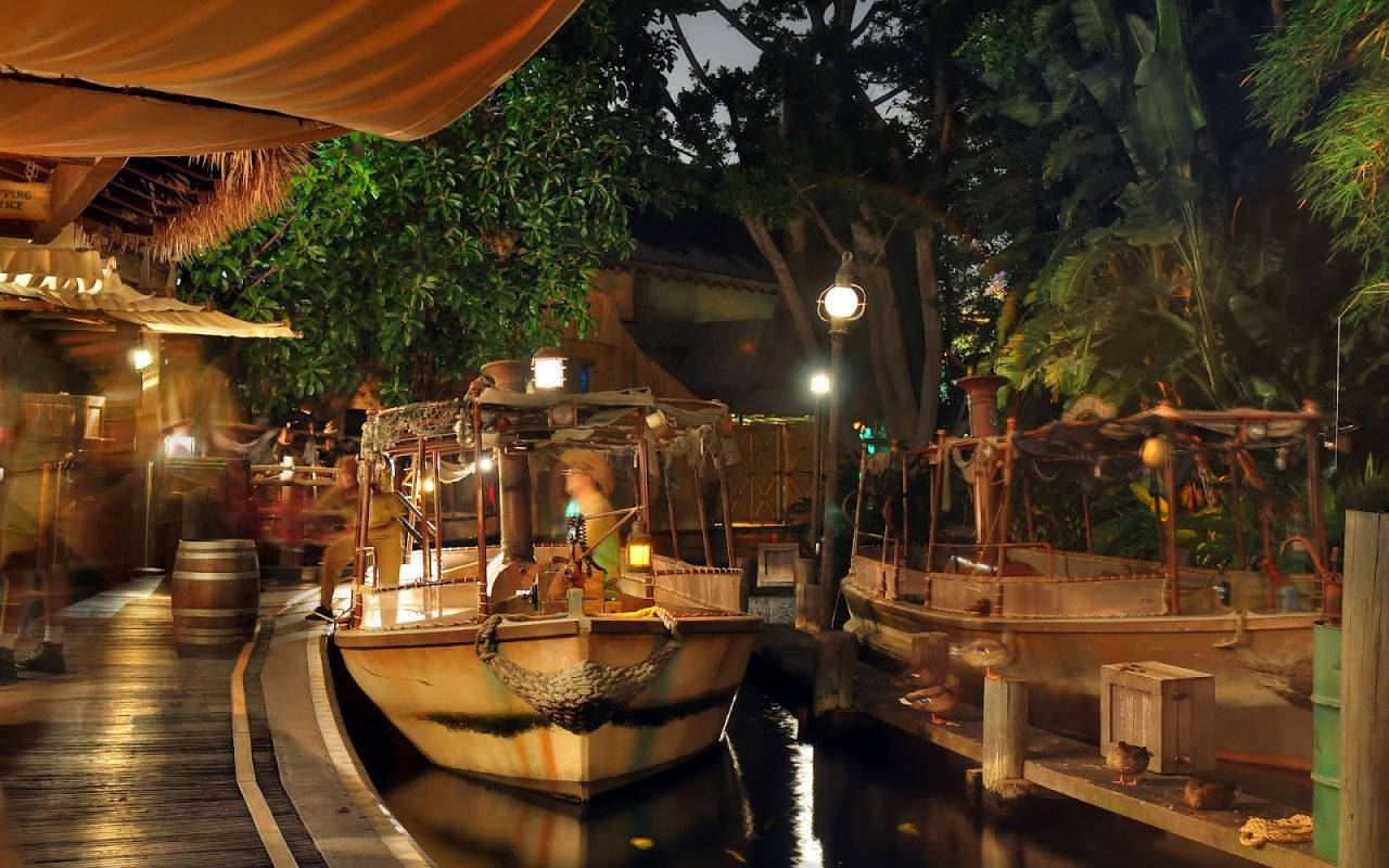Jungle Cruise Riverboat Background