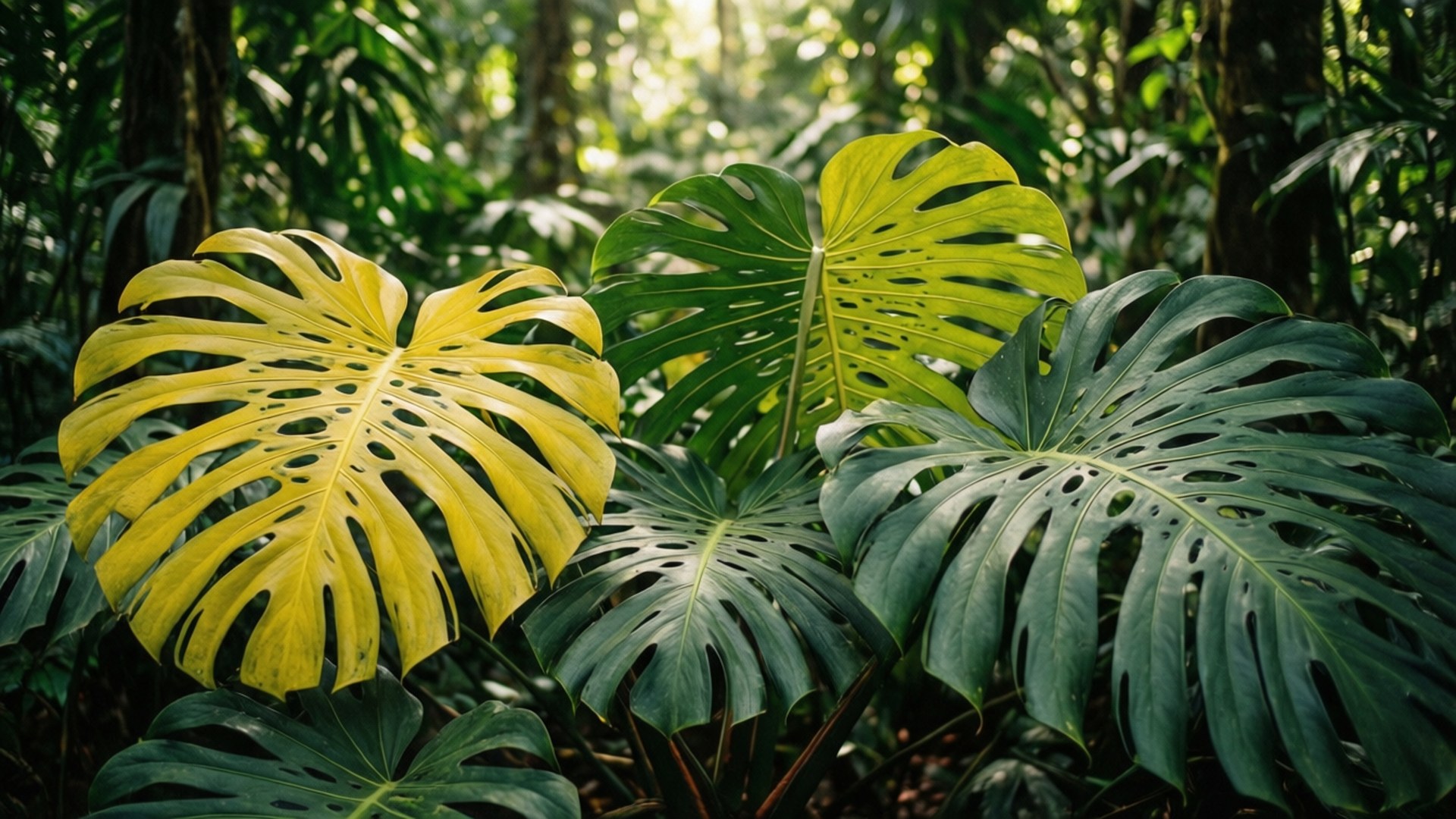 Jungle Monstera Wallpaper