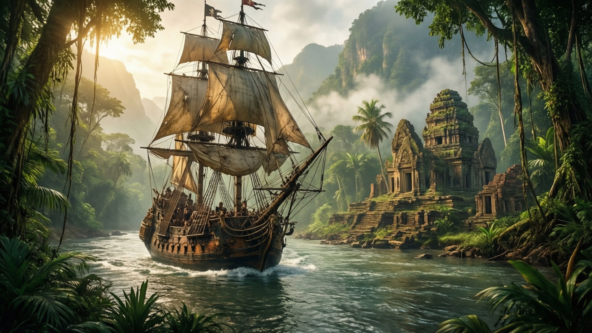 Jungle River Wallpaper