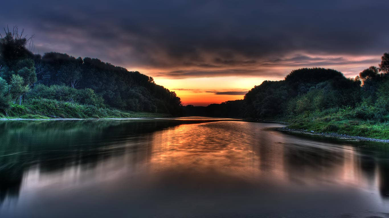 Jungle River Sunset