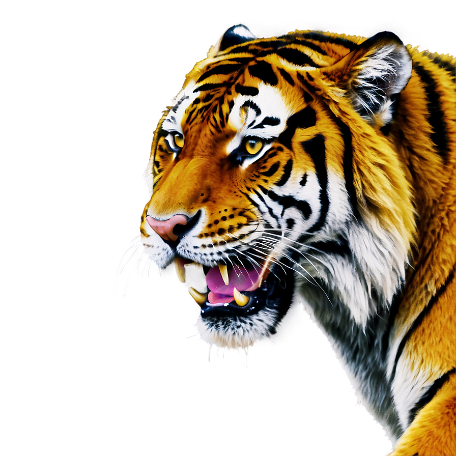 Jungle's Furious Predator Tiger Png 06252024 PNG