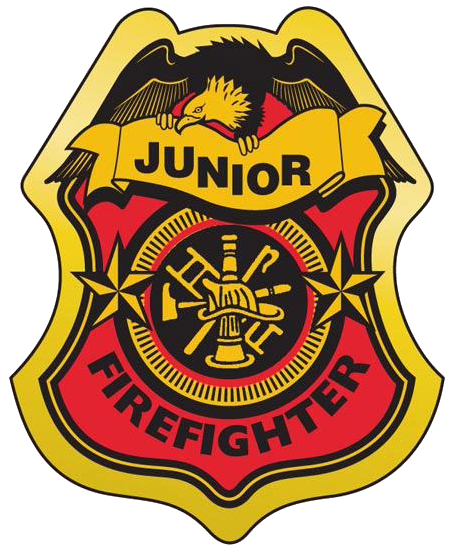 Junior Firefighter Badge Graphic PNG