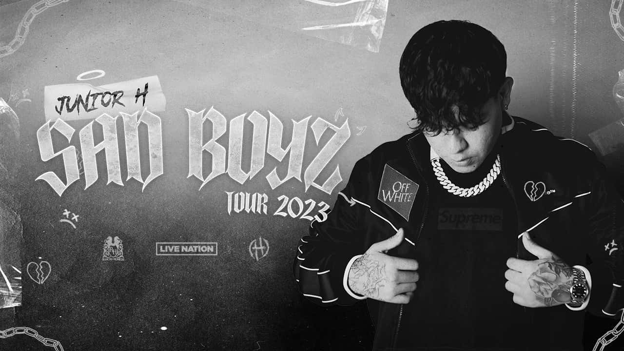 Junior H Sad Boyz Tour2023 Promo Wallpaper
