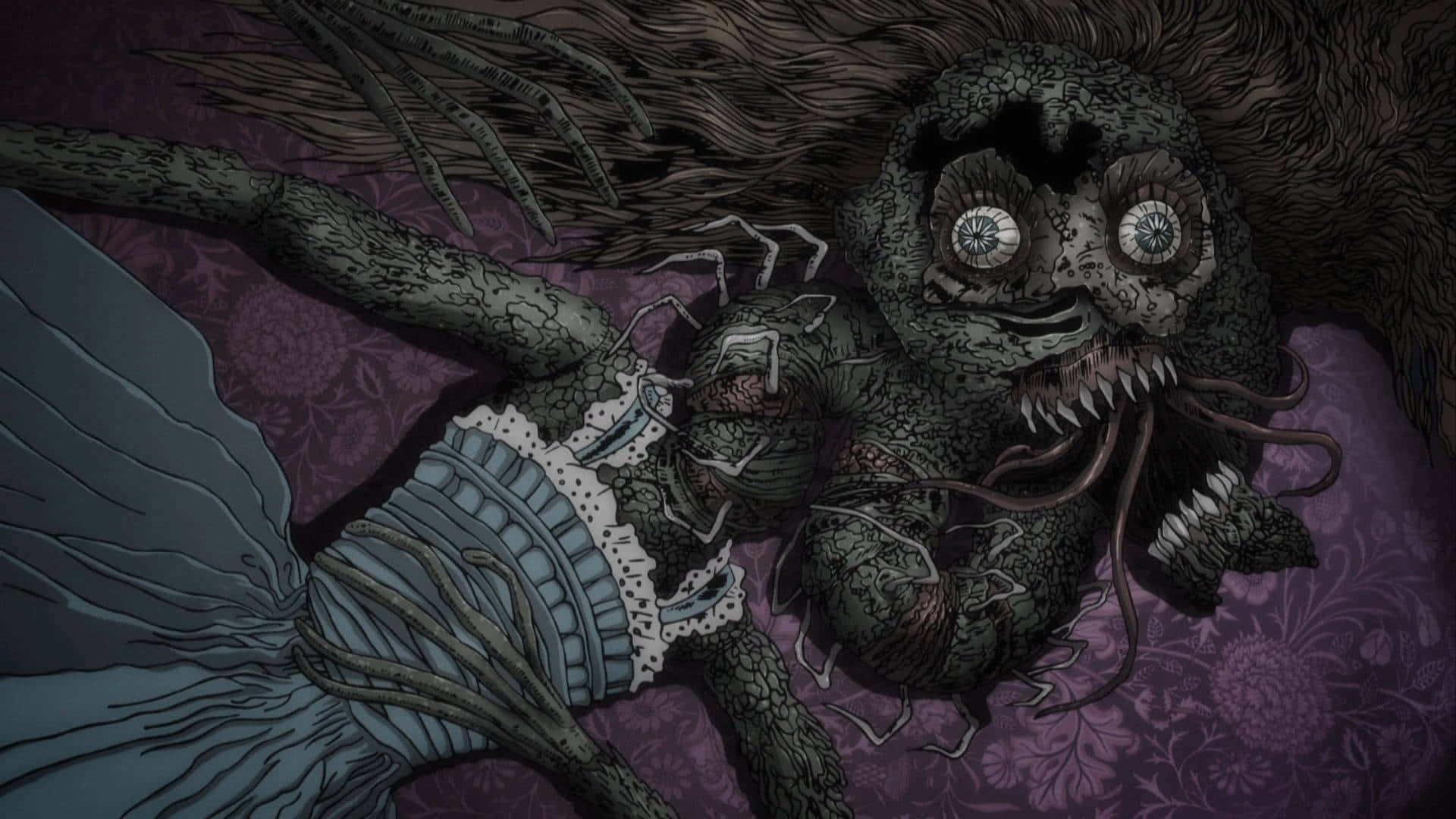 Junji Ito Collection Scary Anime Series Background