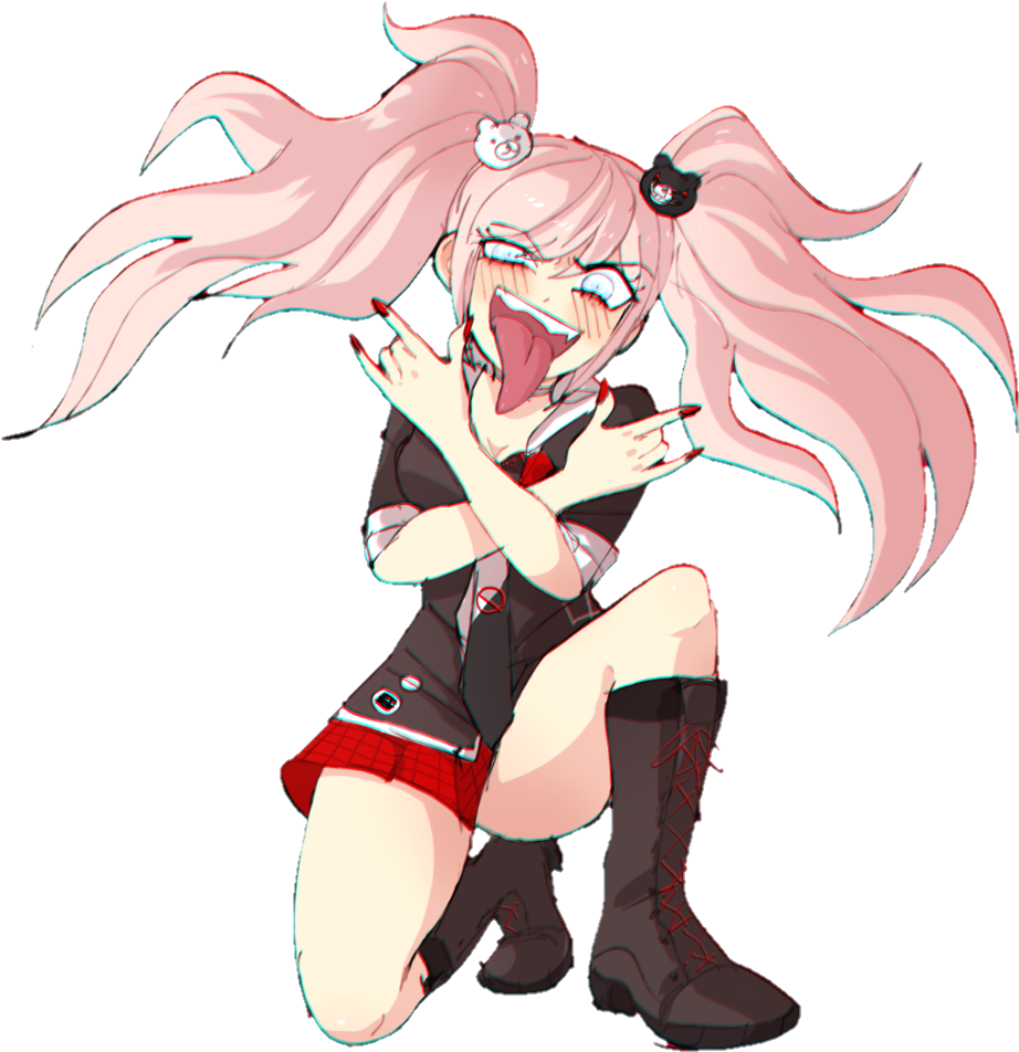 Junko Enoshima Anime Character Art PNG