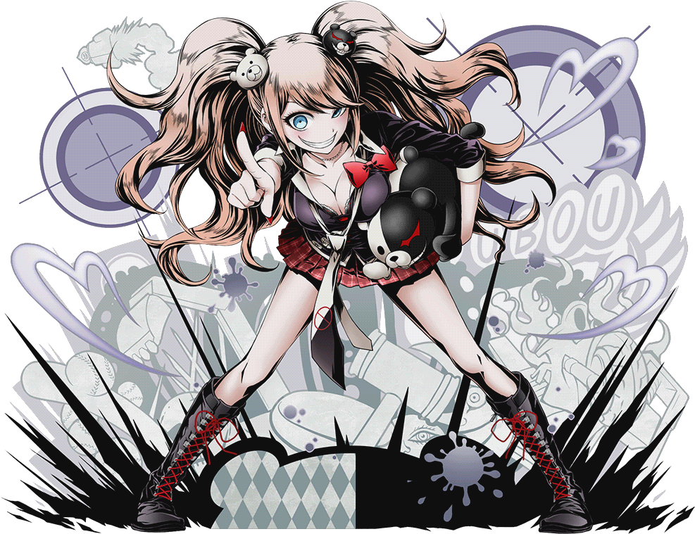 Junko Enoshima Anime Character Art PNG