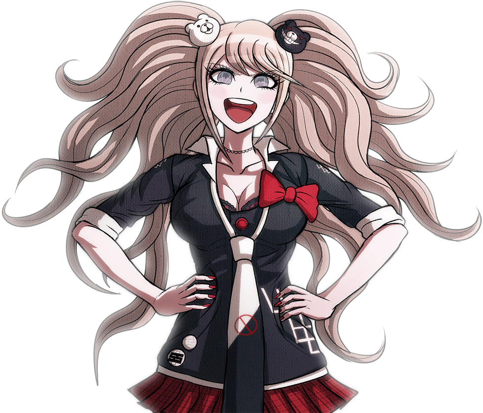 Junko Enoshima Anime Character Laughing PNG