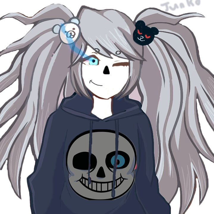 Junko Enoshima Sans Crossover Art PNG