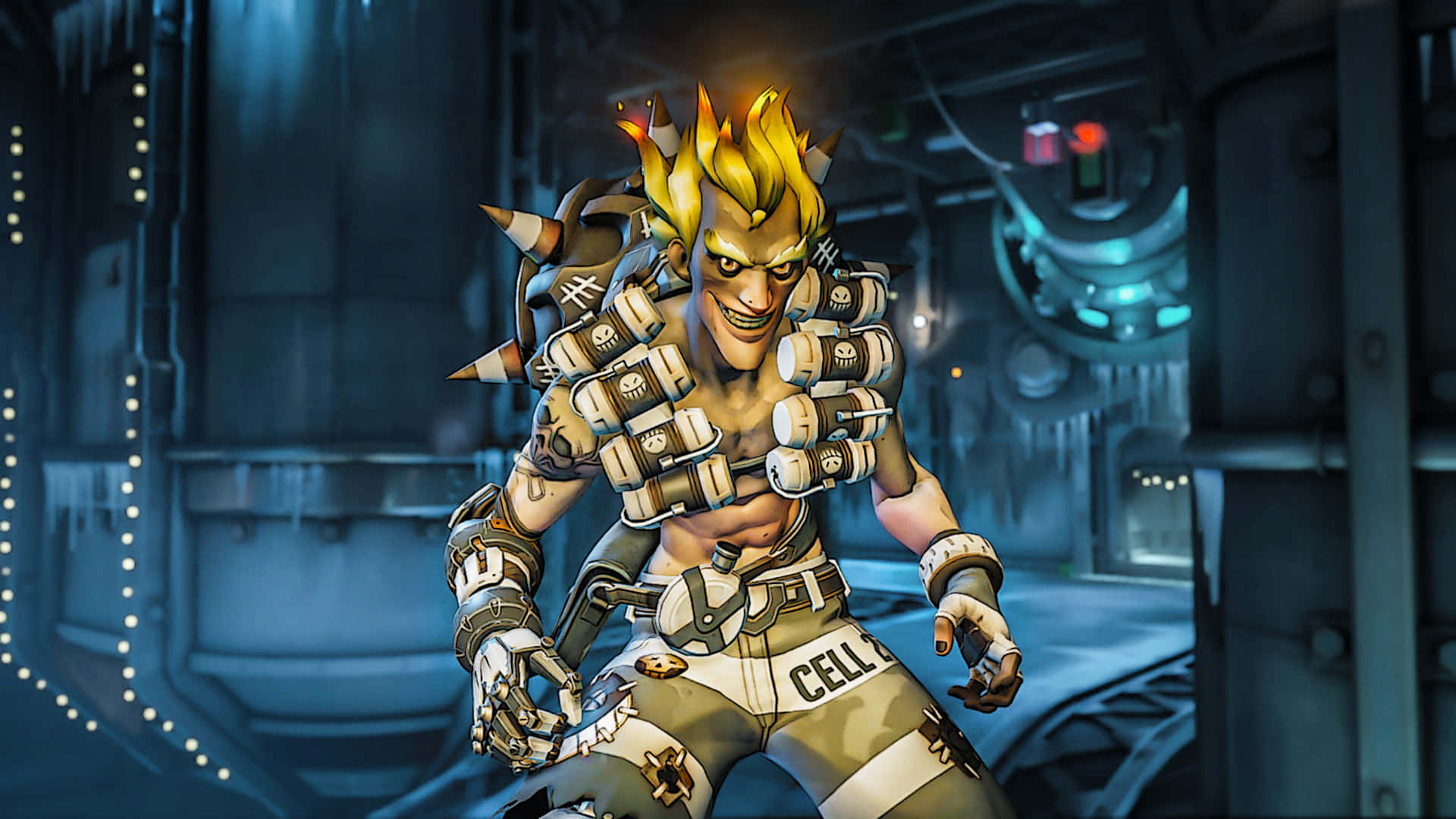 Cut the wires, blow it up, watch the fireworks - Junkrat Wallpaper