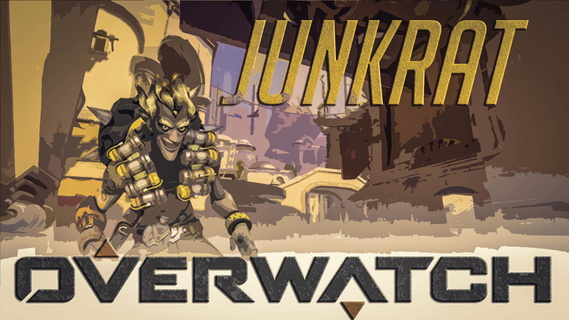 "Unstoppable Chaos - Junkrat is Ready to Rumble" Wallpaper