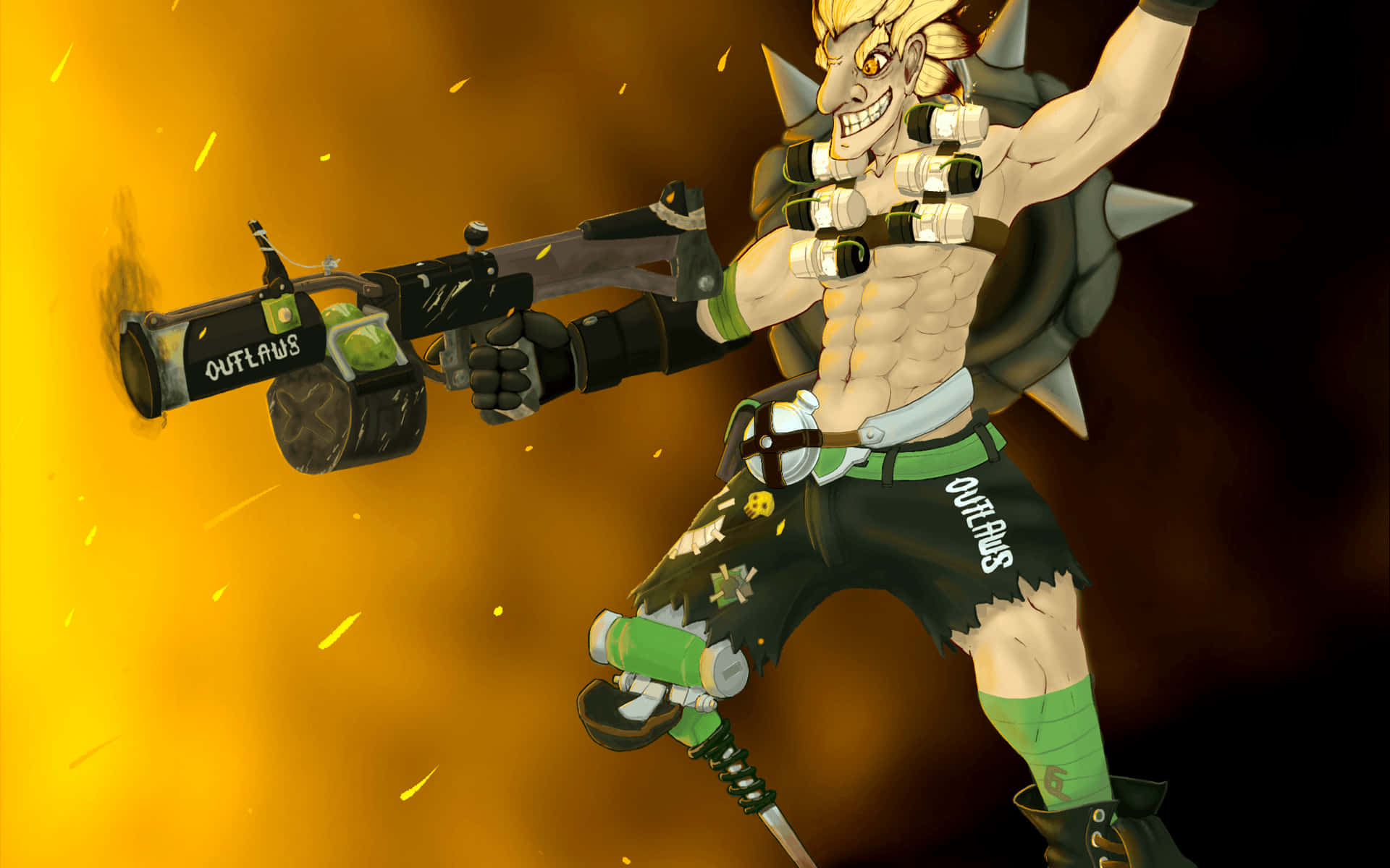 "The High-flying Junkrat Ready for Adventure" Wallpaper