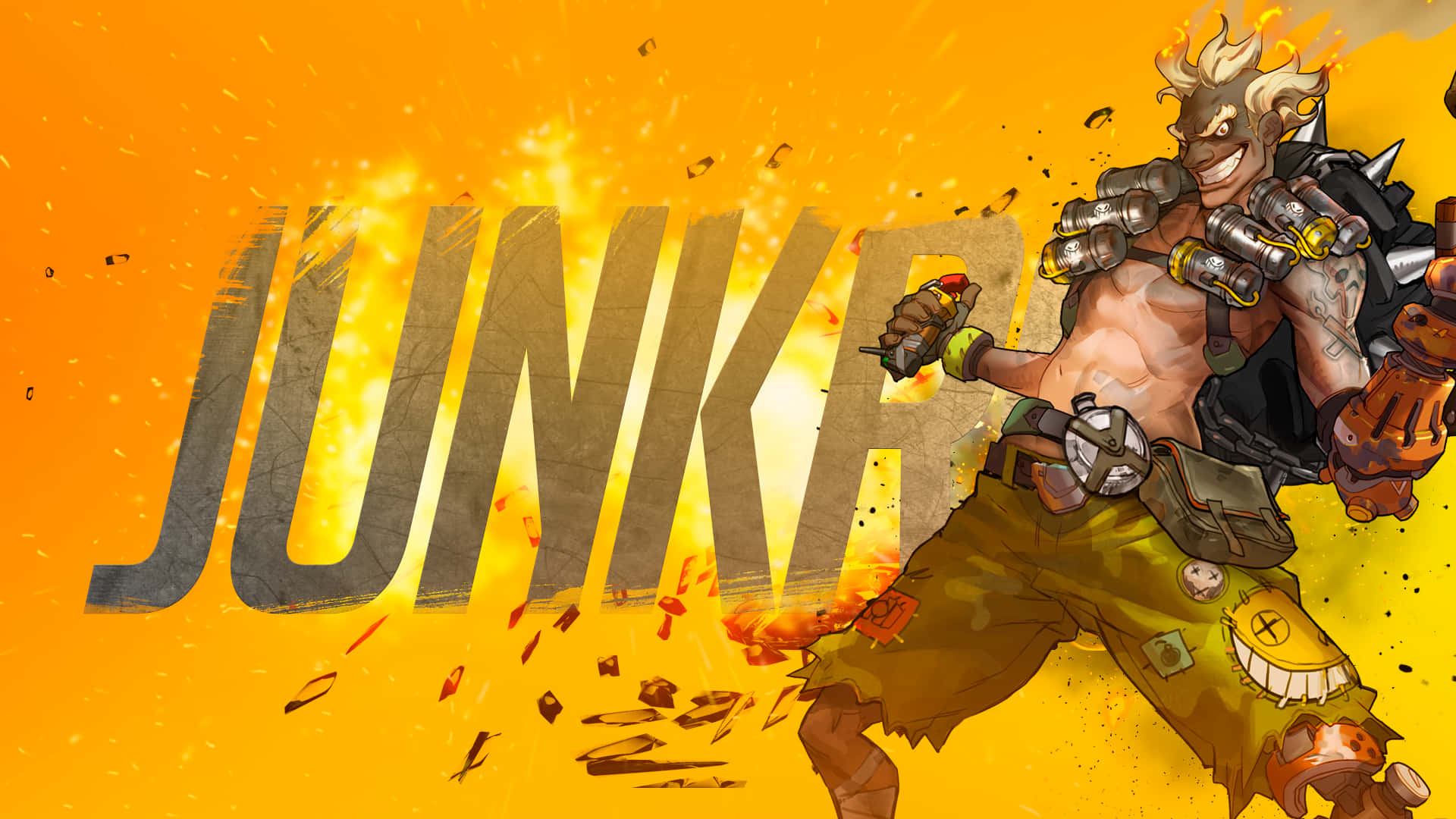 Fire off some insults with Junkrat Wallpaper