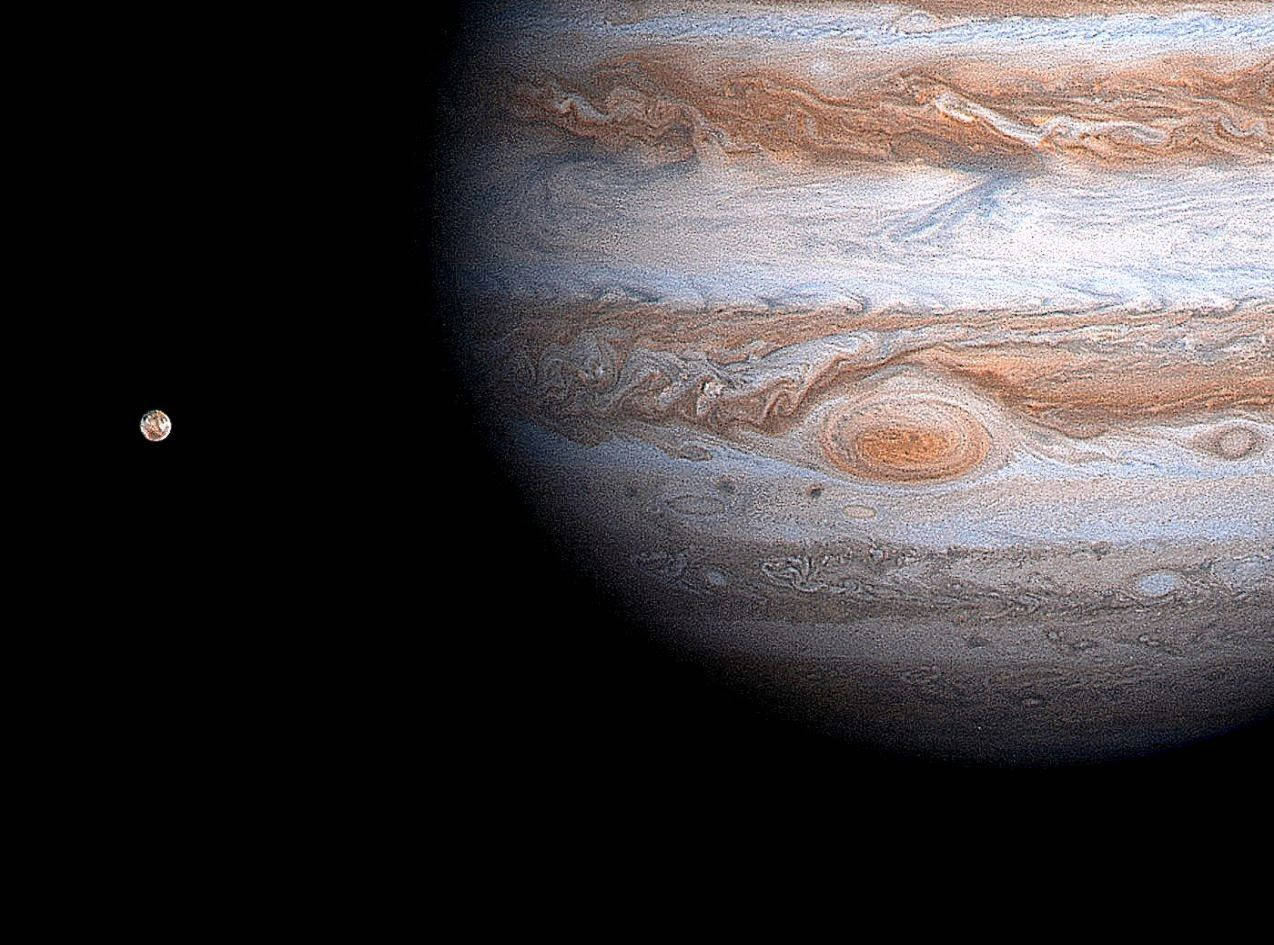 Jupiter And Its Moon Wallpaper