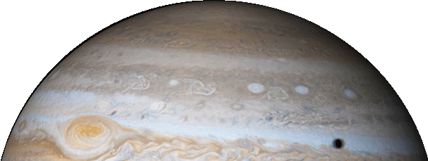 Jupiter Great Red Spotand Shadow PNG