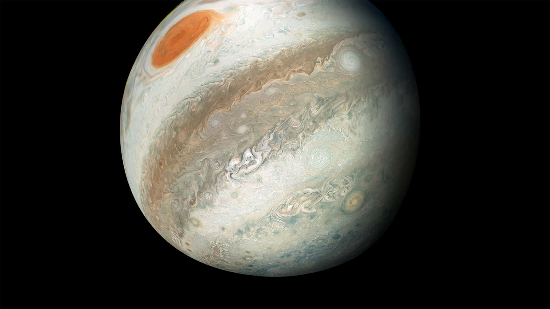 Etmajestætisk Billede Af Jupiter Taget Fra Rummet.