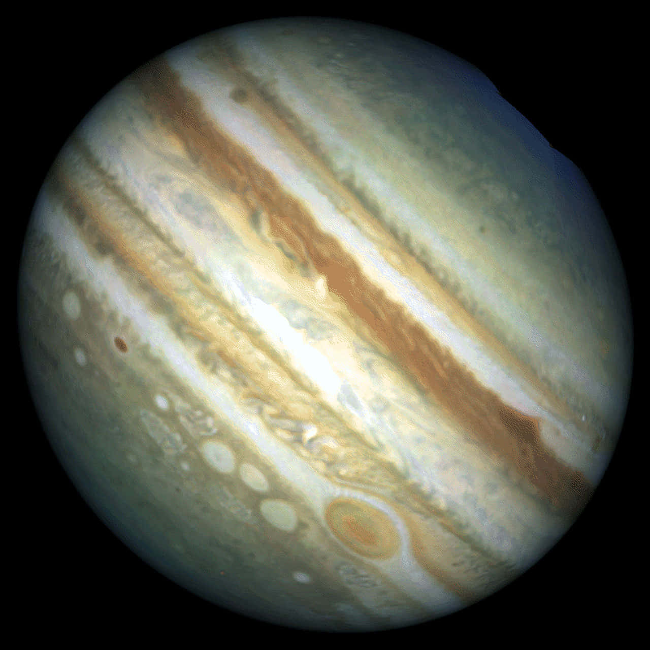 Etfantastisk Billede Af Jupiter Taget Fra Jorden.