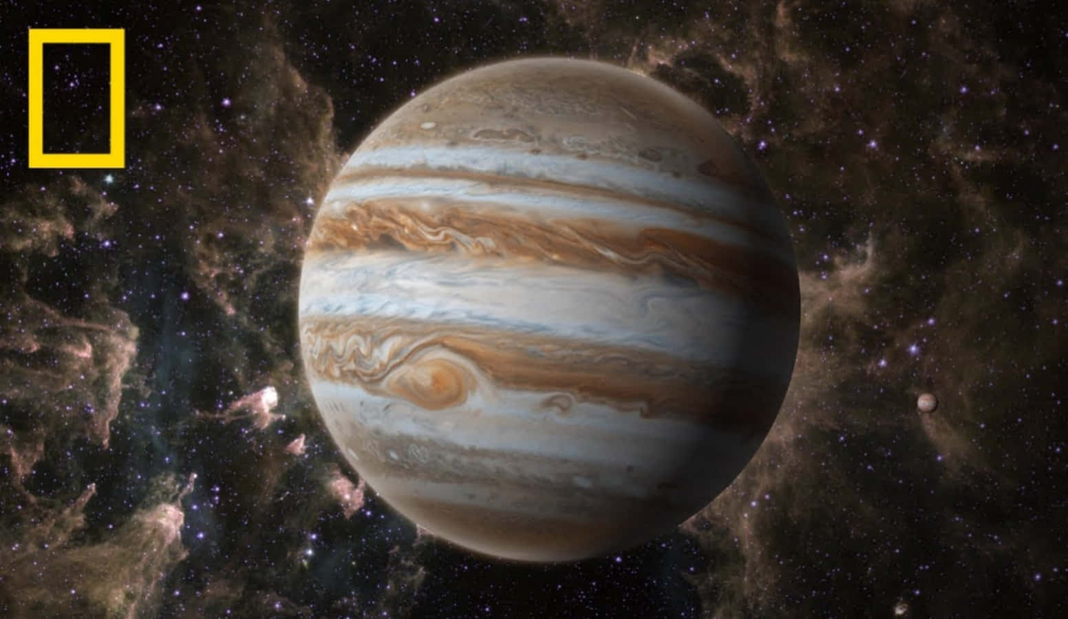 Massivgasjätte Jupiter Syns I Levande Färg.