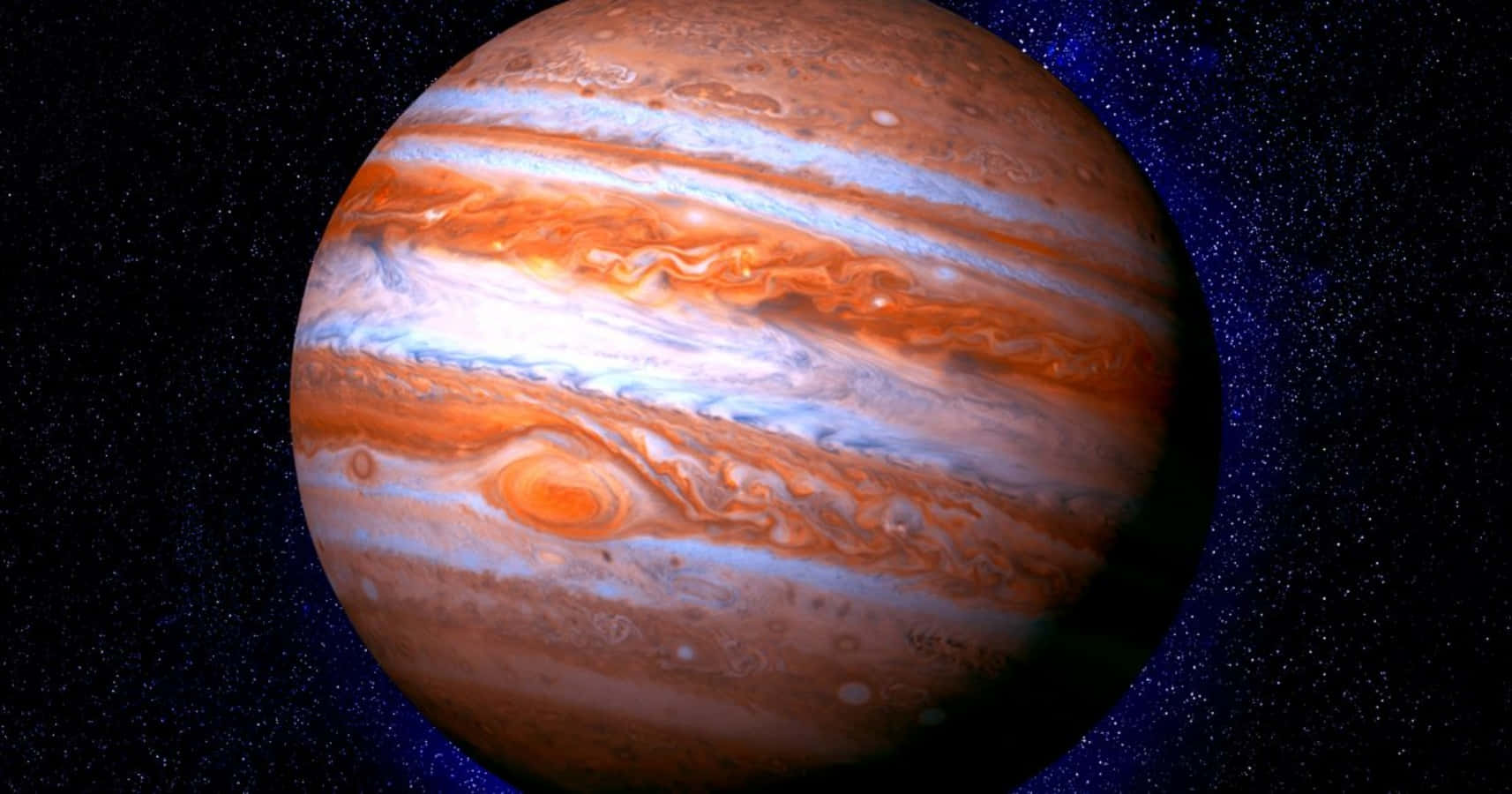 Imponerandevy Över Jupiters Atmosfär