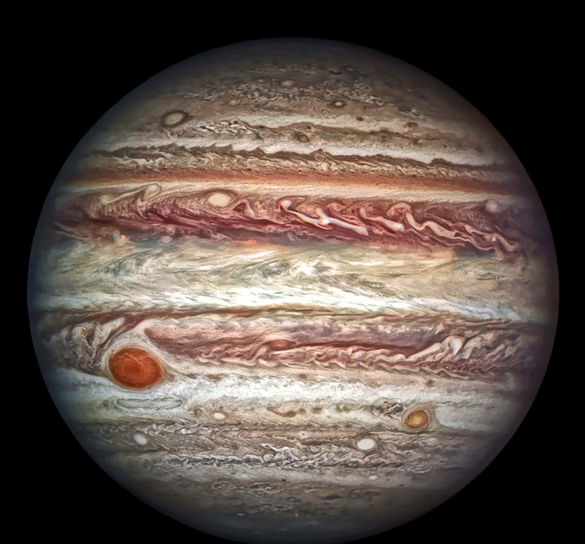 A stunning image of Jupiter's vast expanse of clouds