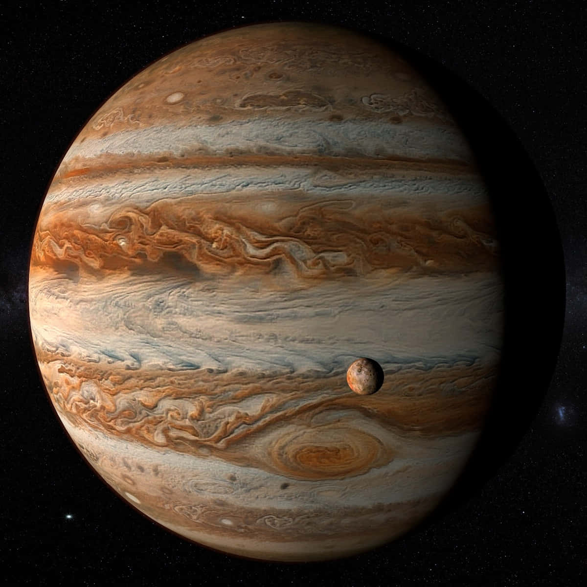 Skønhedenaf Planeten Jupiter, Set Fra Rummet