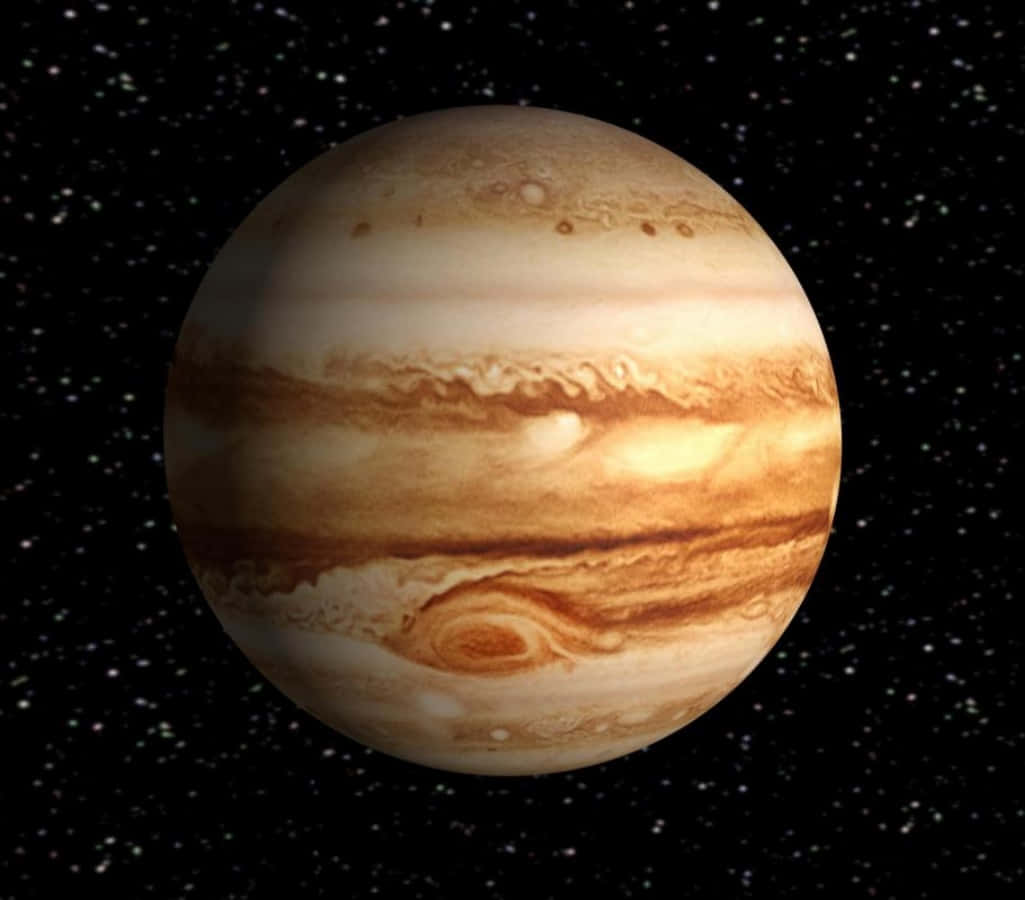 Demäktiga Molniga Himlarna På Jupiter