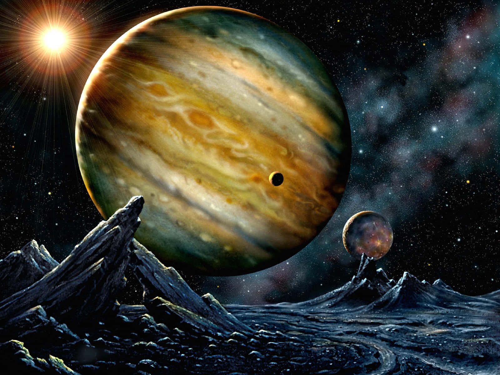 Enfantastisk Bild Av Jupiters Livfulla Moln