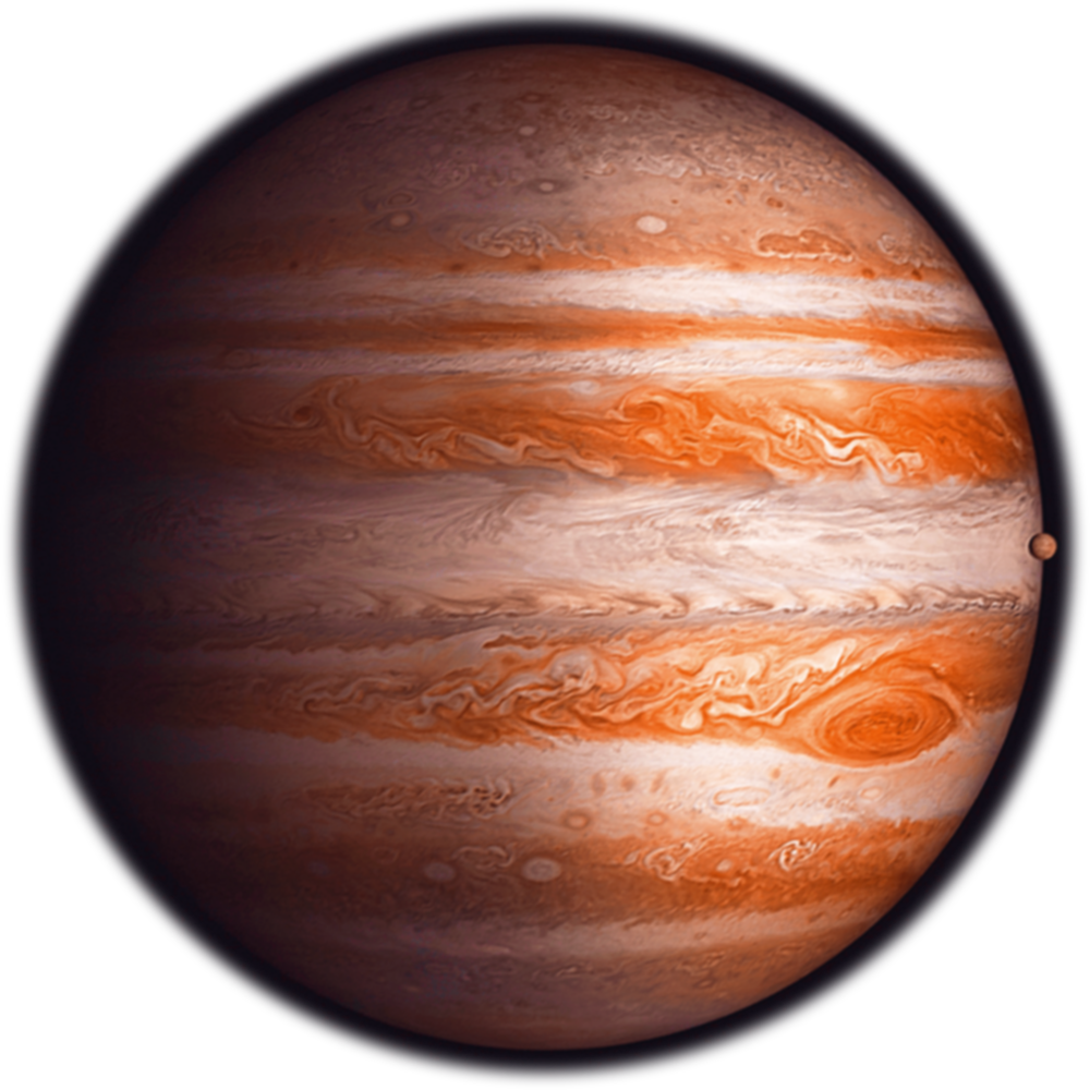Jupiter Planet Gas Giant Space View PNG