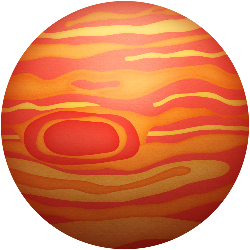 Download Jupiter Planet Illustration | Wallpapers.com