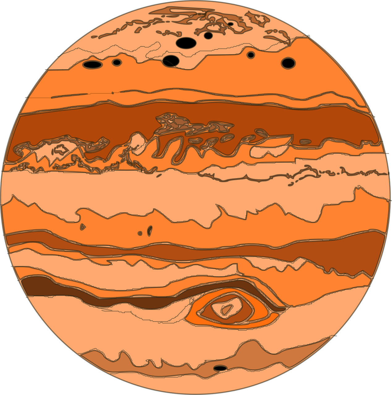 Jupiter Planet Illustration PNG